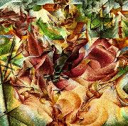 Umberto Boccioni elasticitet oil on canvas